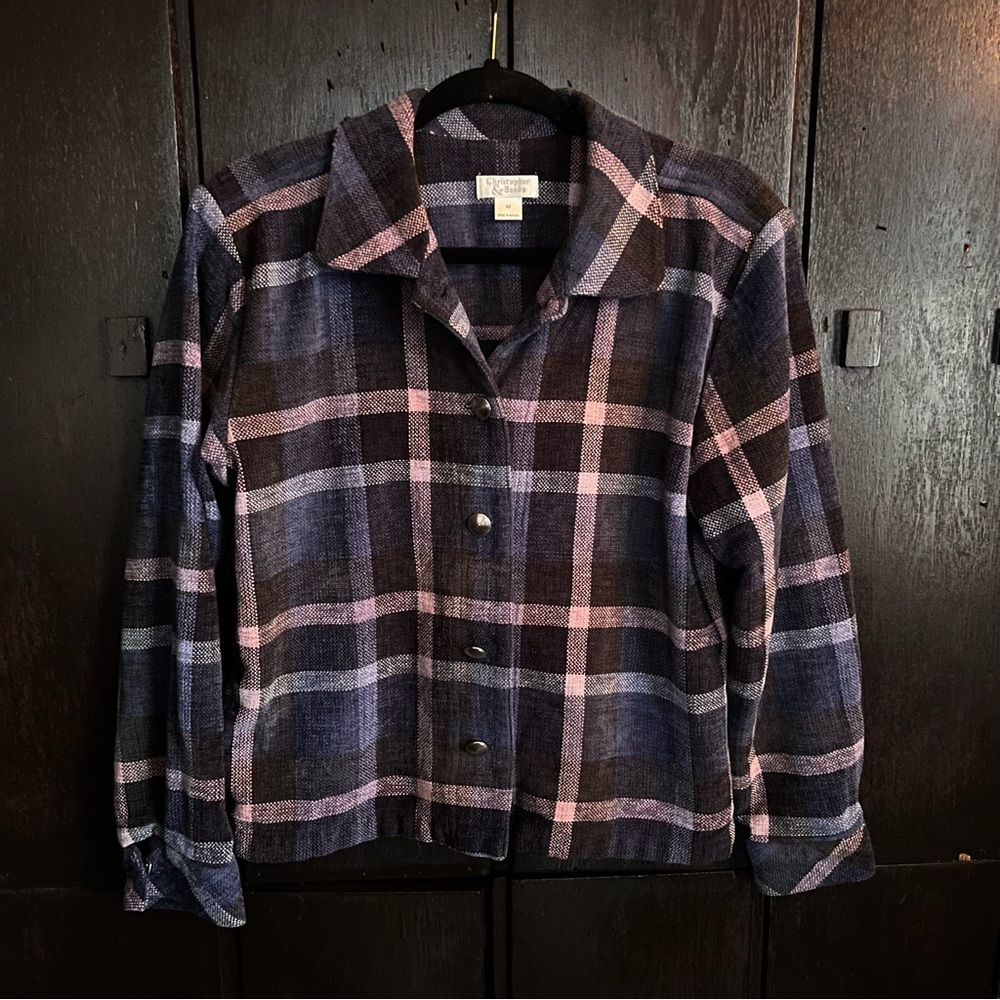 Christopher & Banks Multicolored Flannel Jacket - Size M